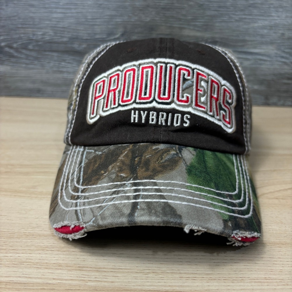 Producers Hybrids Hat Cap Snap Back Camo Seed Seeds Farming Outdoors Adjustable